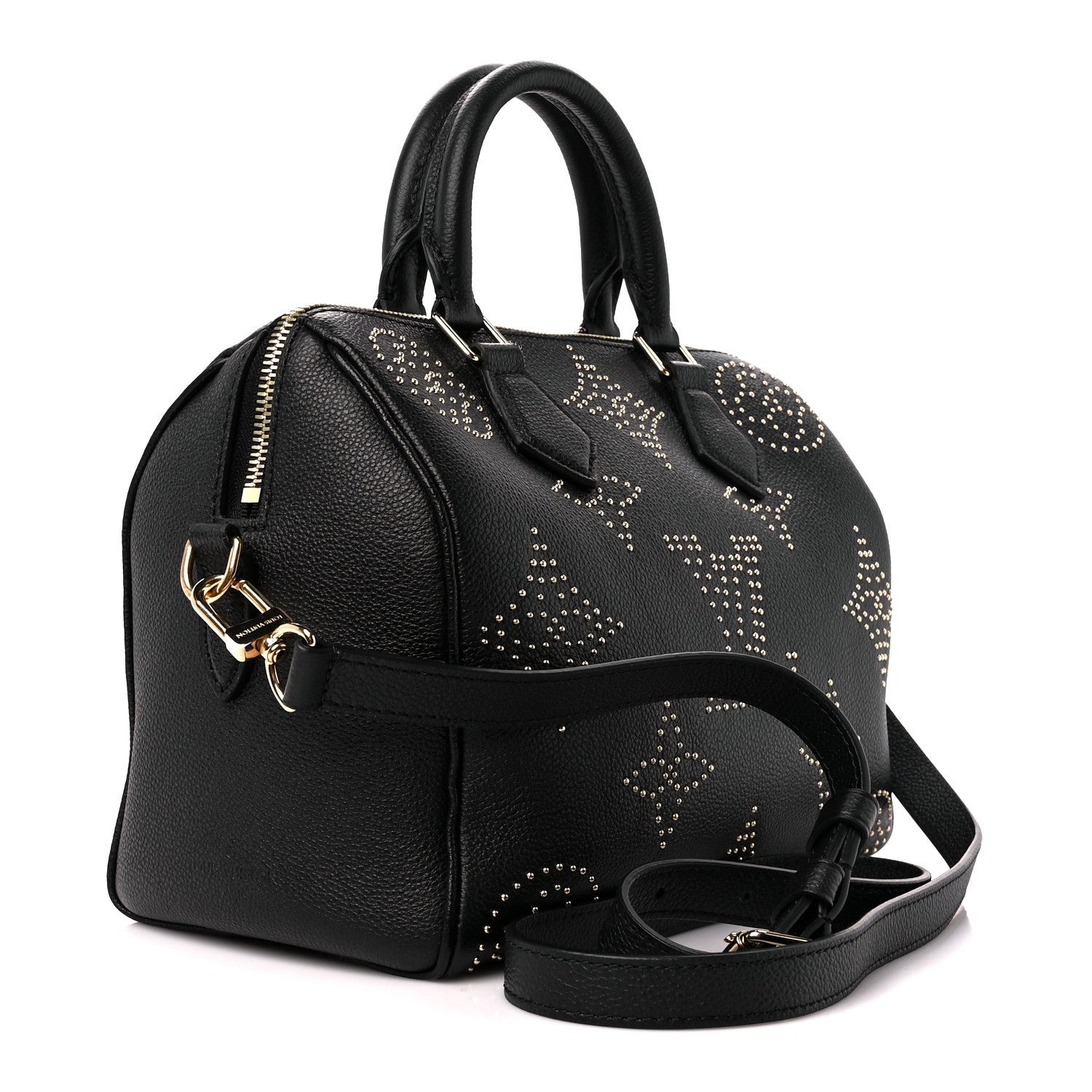 Louis Vuitton Empreinte Monogram Giant Studded Speedy Bandouliere 25 Black 3 of 12