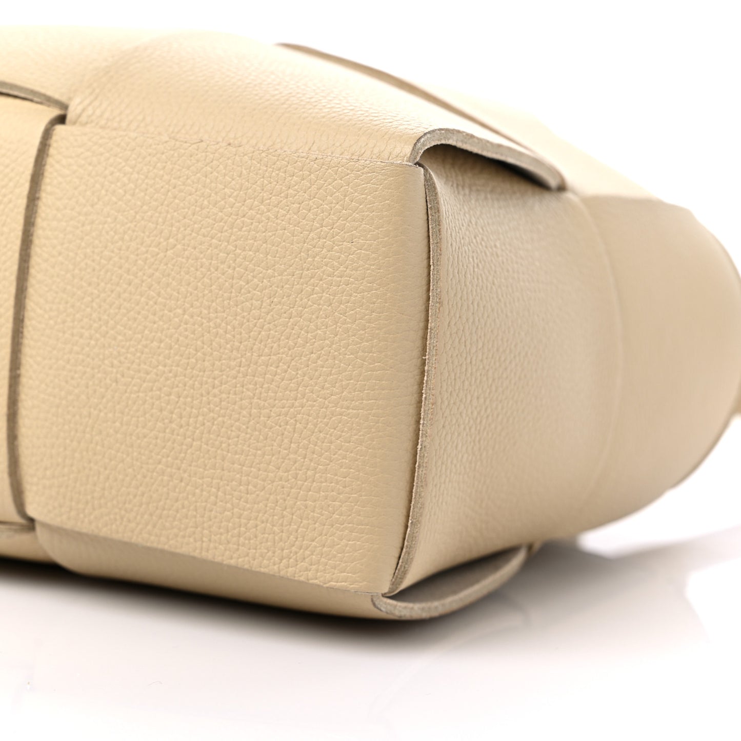 Gained Calfskin Maxi Intreccio Mini Arco Tote Porridge