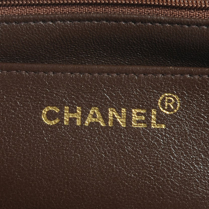Chanel Suede Quilted Jumbo Flap Brown 7 of 8