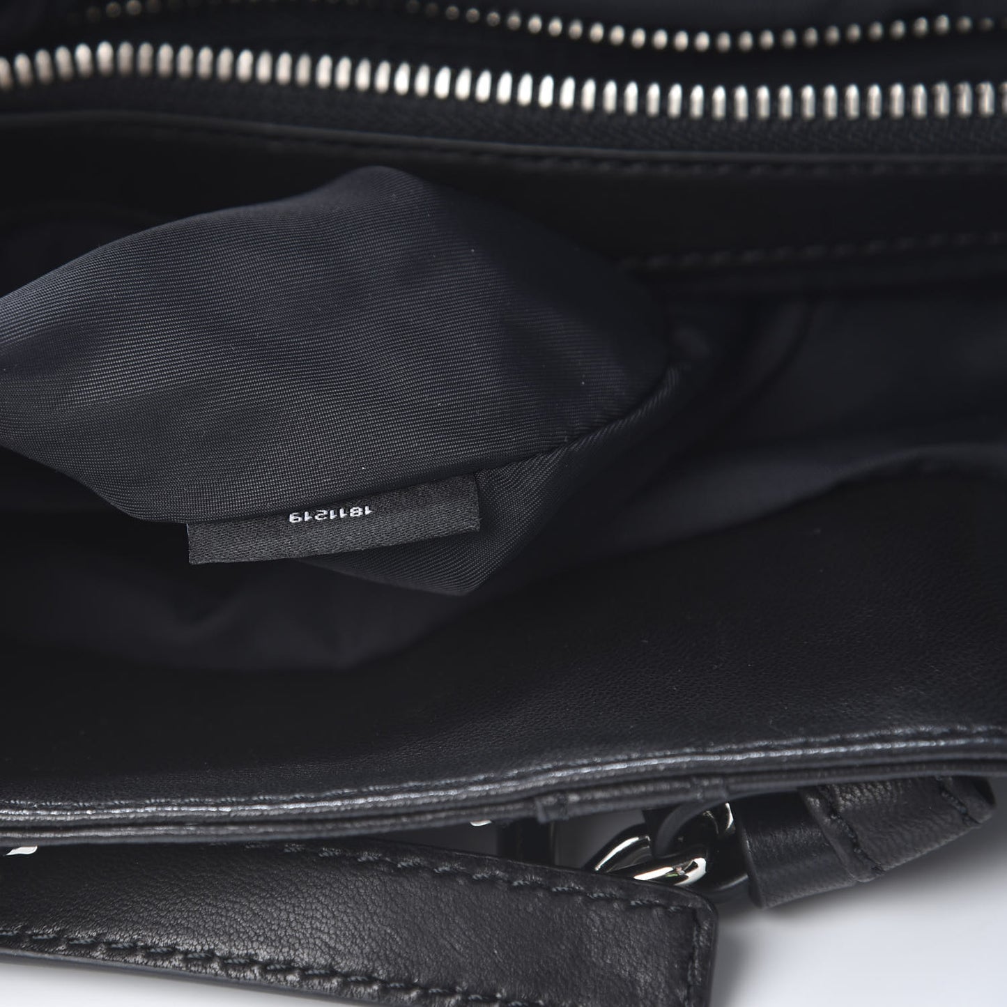Lambskin Mini Marti Backpack Washed Black Rhodium Hardware