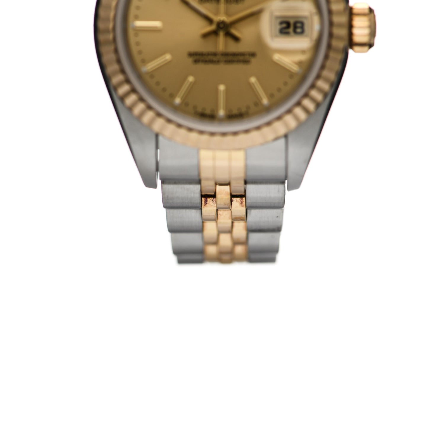 Stainless Steel 18K Yellow Gold 26mm Oyster Perpetual Datejust Watch Champagne 79173