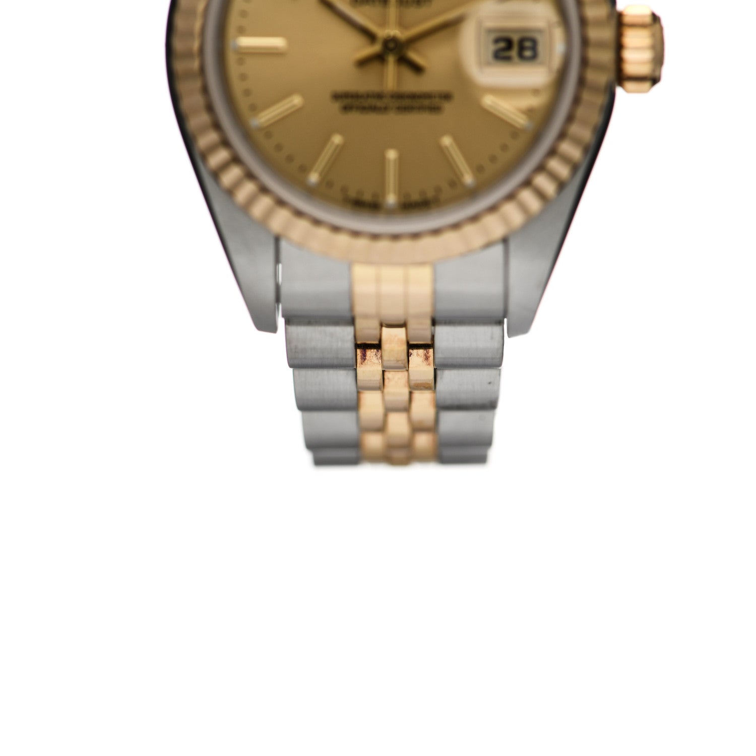 Rolex Stainless Steel 18K Yellow Gold 26mm Oyster Perpetual Datejust Watch Champagne 79173 5 of 5