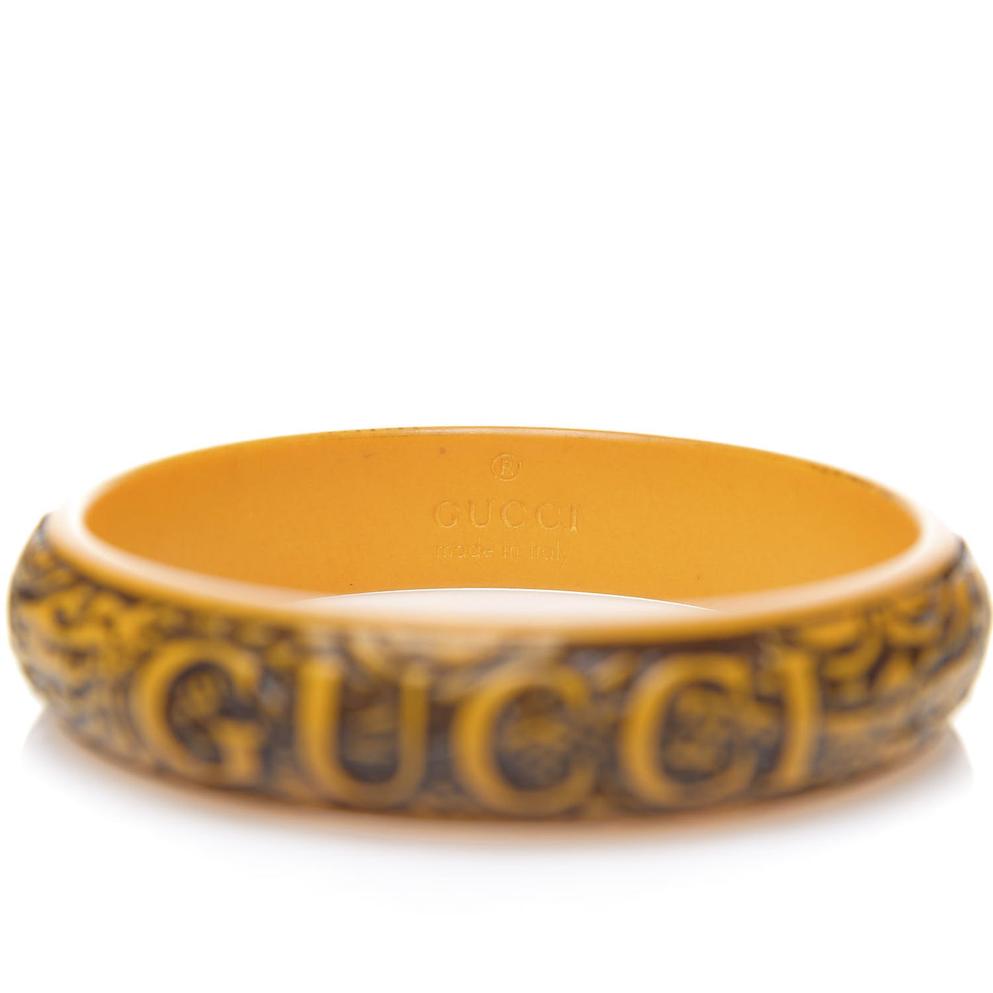 Resin Flora Bracelet L Giallo