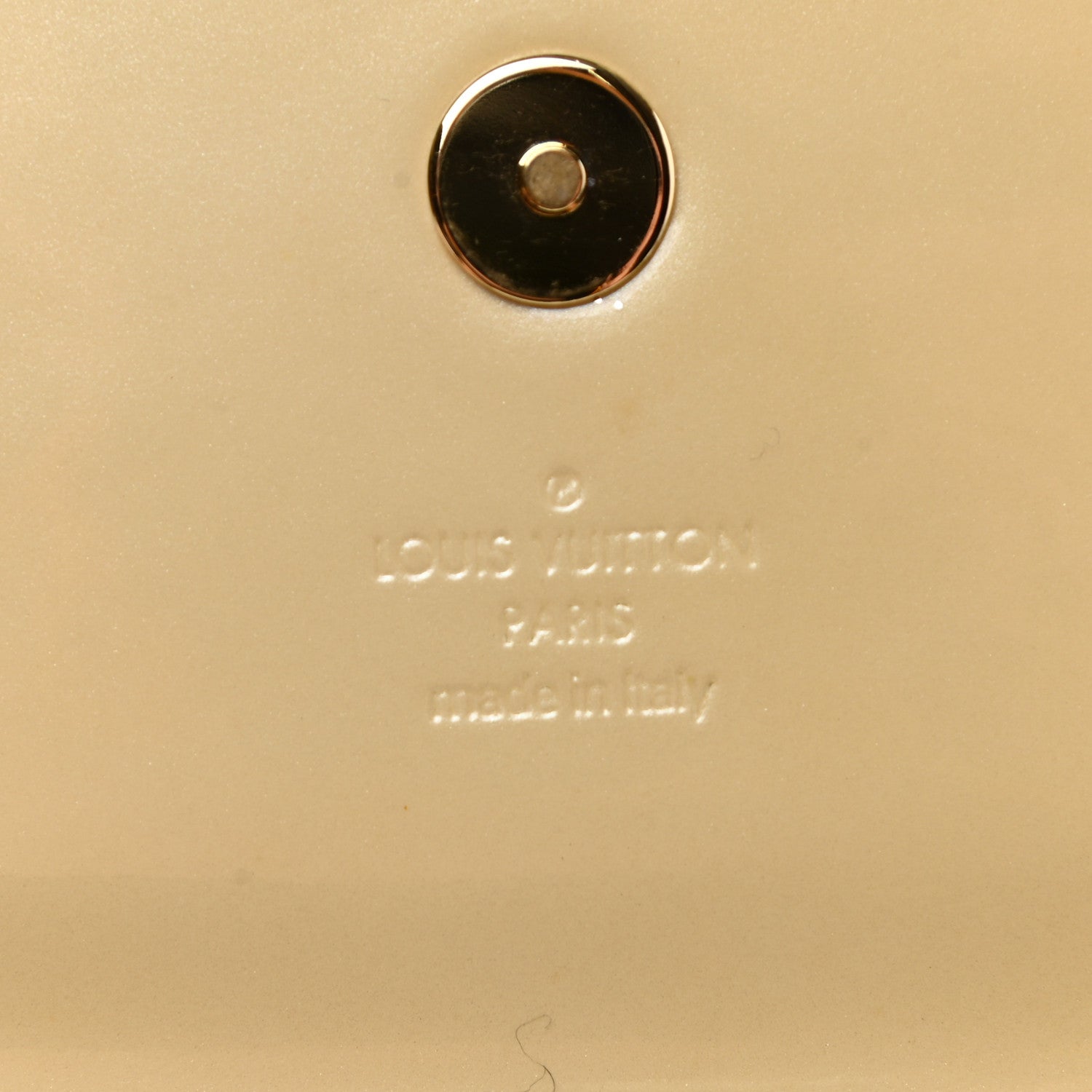 Louis Vuitton Patent Sobe Clutch Creme 6 of 8