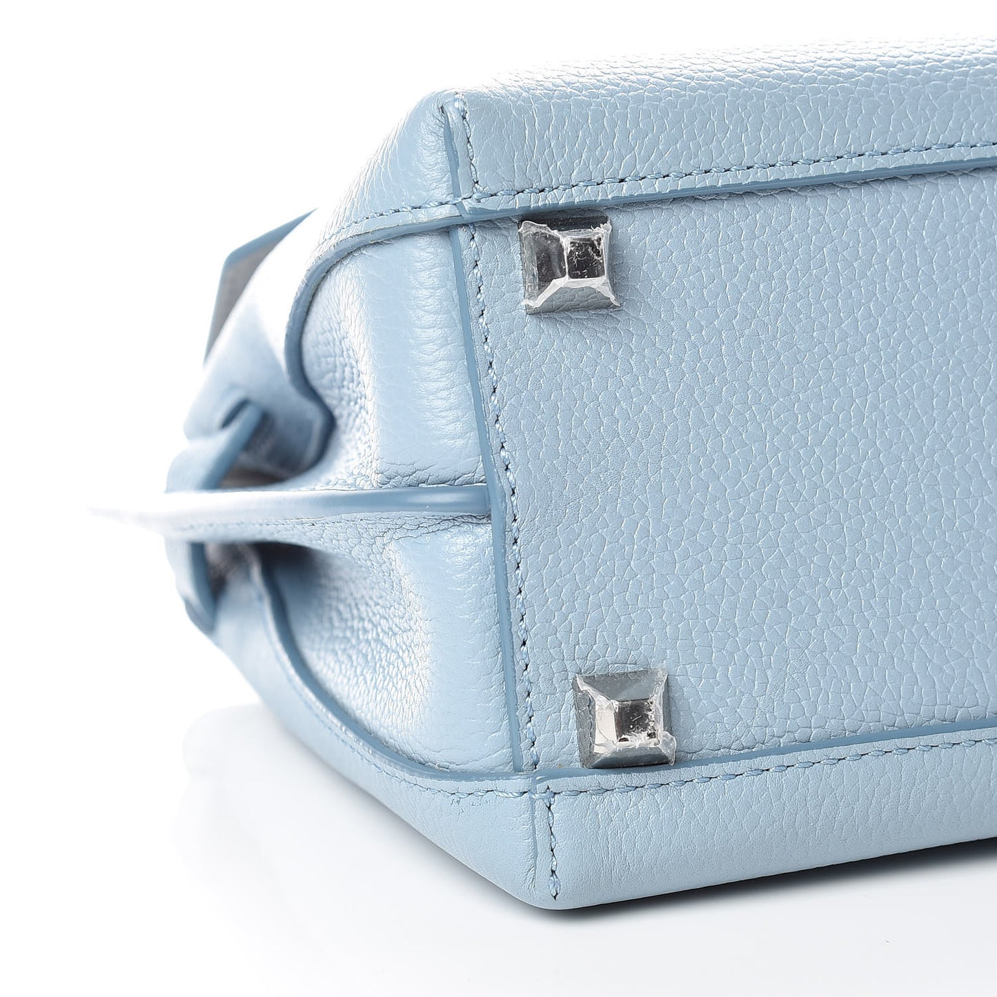 Grained Calfskin Small Milla Crossbody Sky Blue