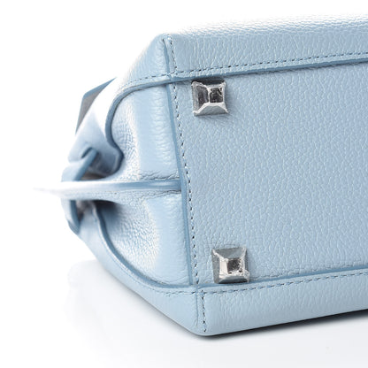 MCM Grained Calfskin Small Milla Crossbody Sky Blue 8 of 9