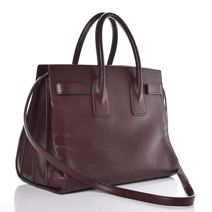 Saint Laurent Calfskin Small Sac De Jour Amarena 3 of 8