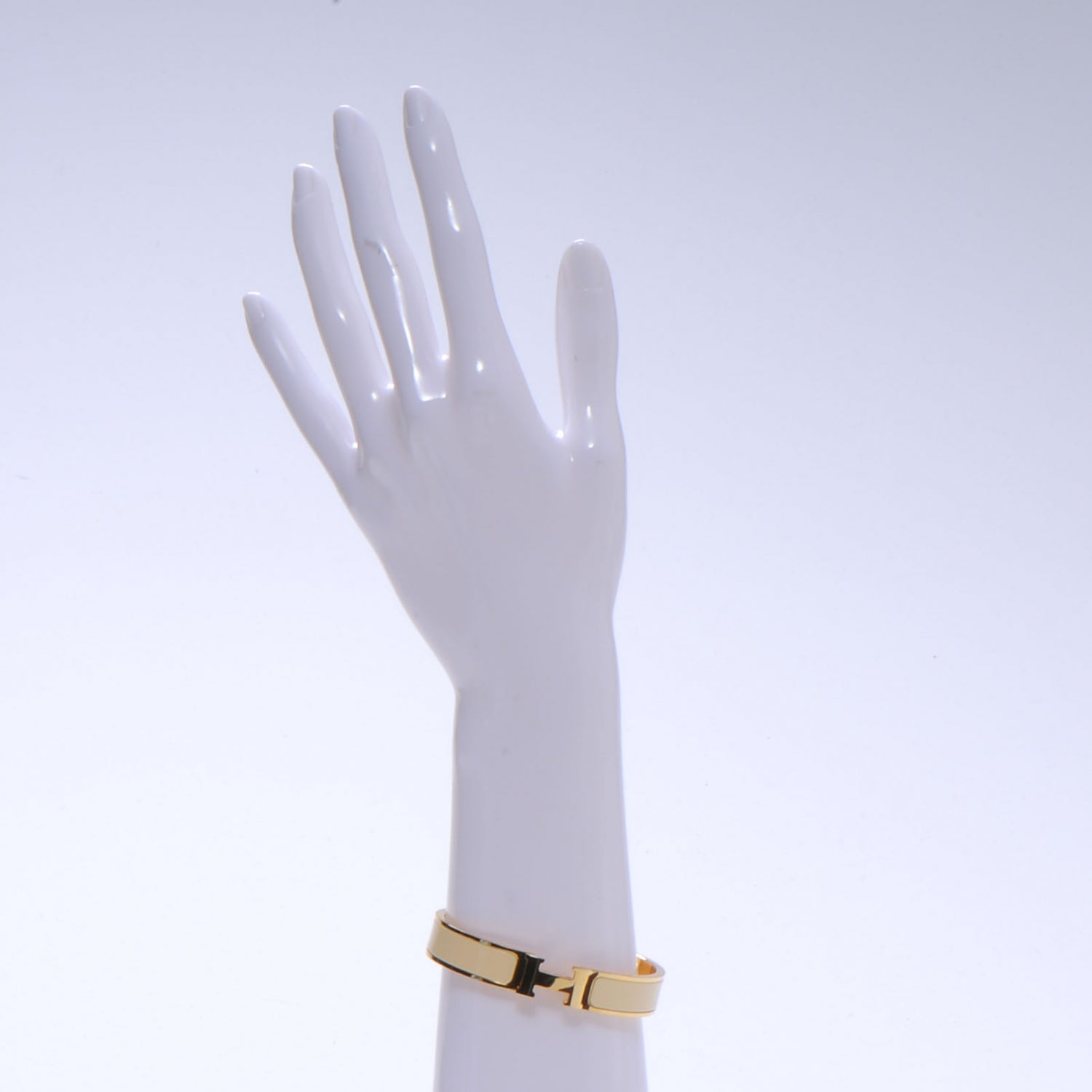 Hermes Enamel Narrow Clic Clac H Bracelet PM Marron Glace 2 of 5