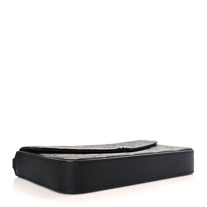 Louis Vuitton Empreinte Pochette Felicie Chain Wallet Black 5 of 9