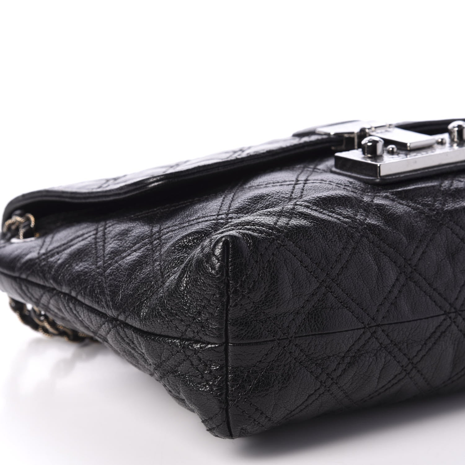 Marc Jacobs Lacquered Lambskin Baroque The Large Single Flap Black 6 of 13