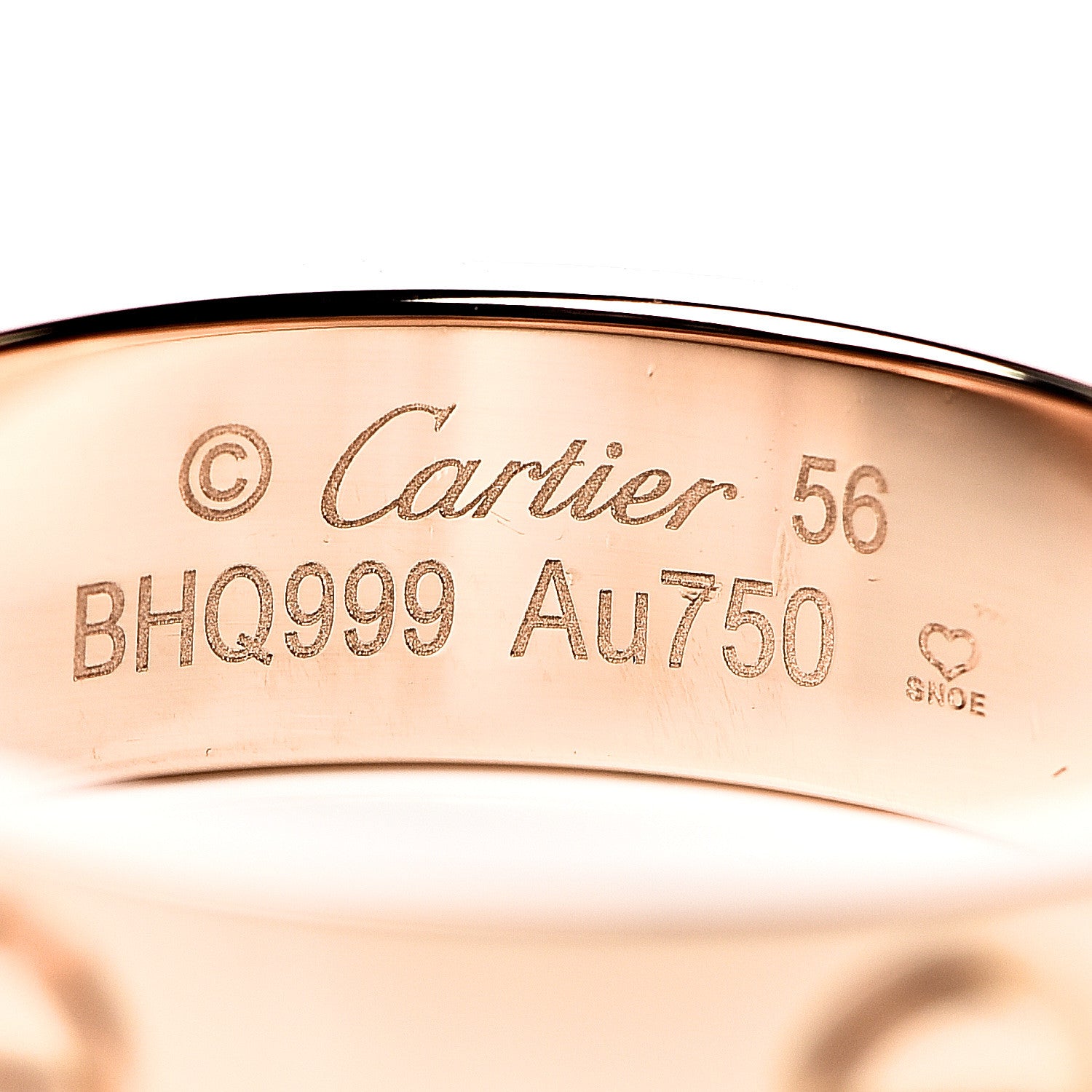 Cartier 18K Pink Gold 5.5mm LOVE Ring 56 7.5 4 of 4