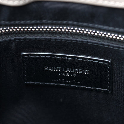 Saint Laurent Calfskin Y Quilted Monogram Medium Loulou Chain Satchel Faggio 6 of 9