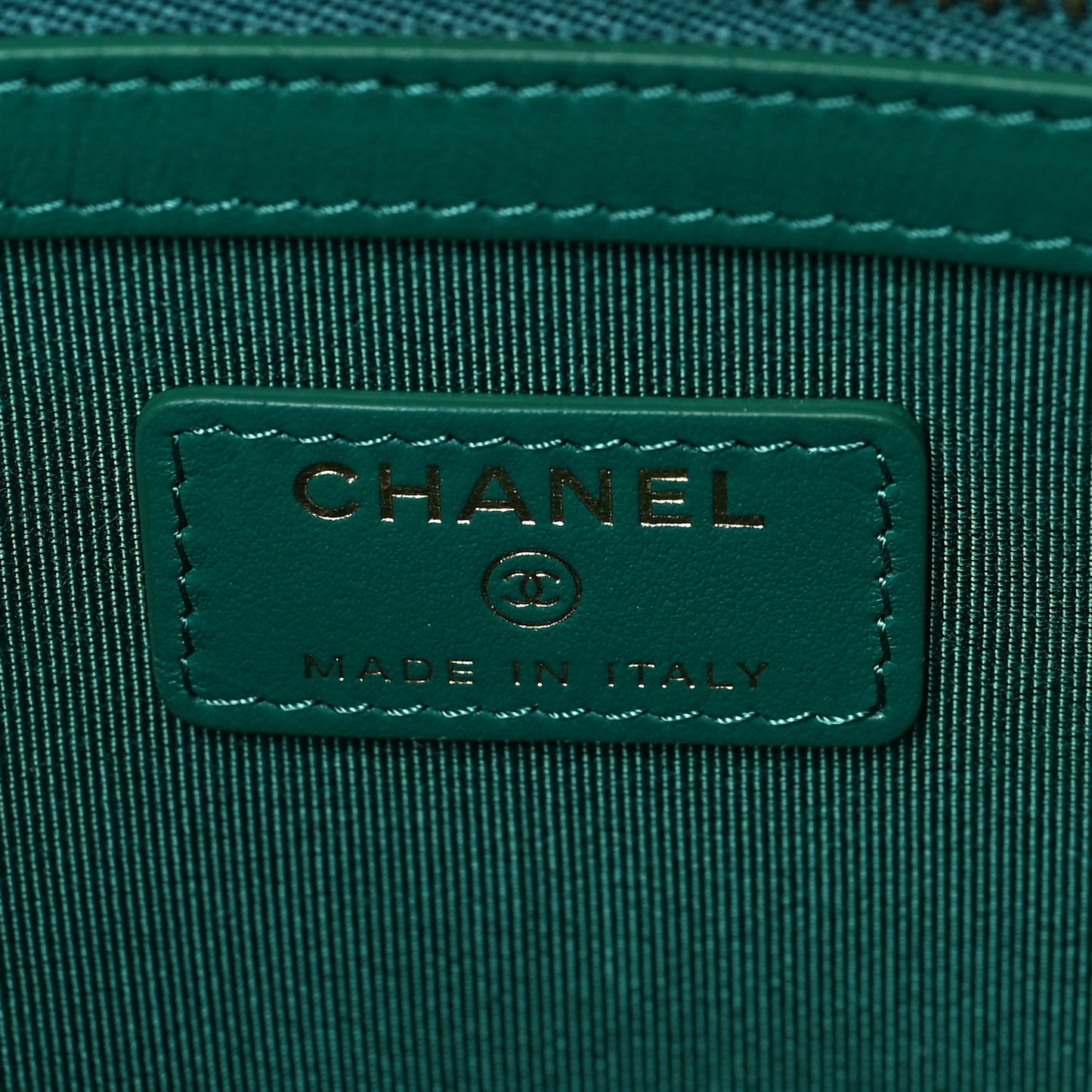 Jersey Quilted Medium Cosmetic Case Blue