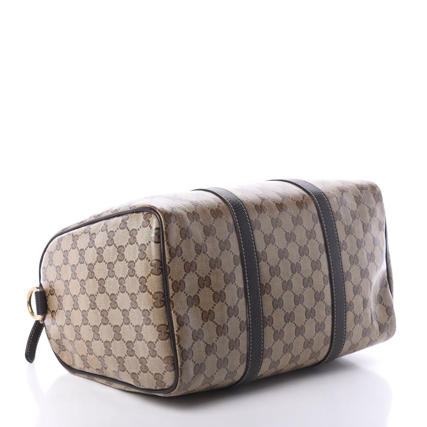 Crystal Monogram Medium Joy Boston Dark Brown