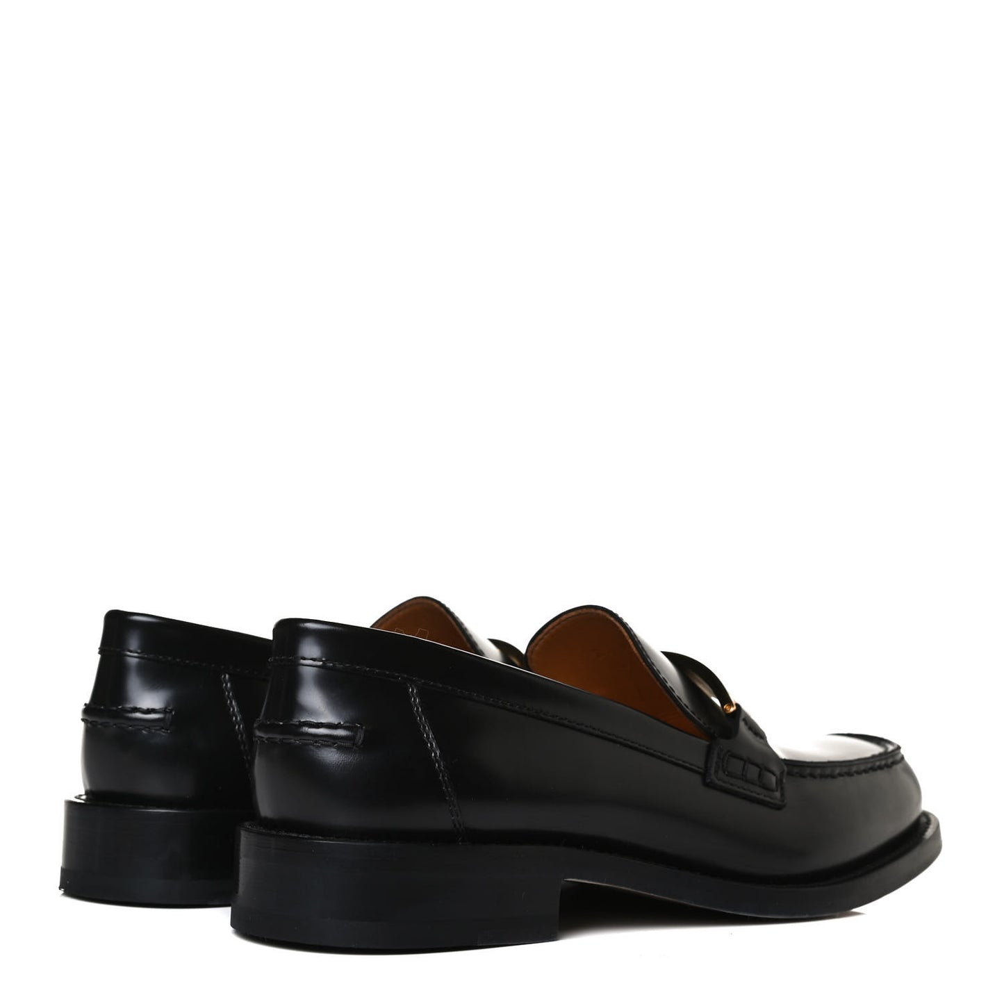 Brushed Calfskin Dior Code 15mm Loafers 39.5 Black
