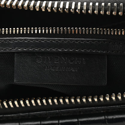 Givenchy Calfskin Crocodile Embossed Small Antigona Black 8 of 9