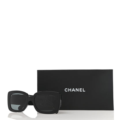 Chanel Acetate Calfskin Polarized Square Sunglasses 5473-Q-A Black 9 of 9