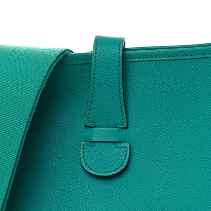 Hermes Epsom Evelyne II GM Bleu Paon 8 of 10