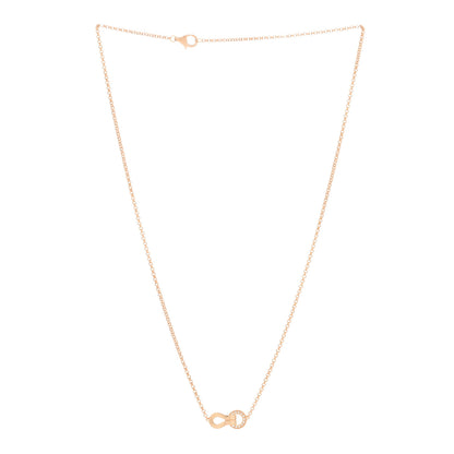 Cartier 18K Pink Gold Diamond Agrafe Paved Pendant Necklace 2 of 4