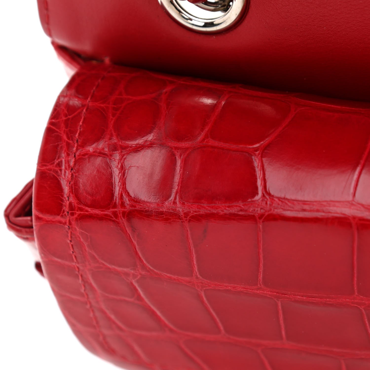 Chanel Alligator Medium Double Flap Red 15 of 17