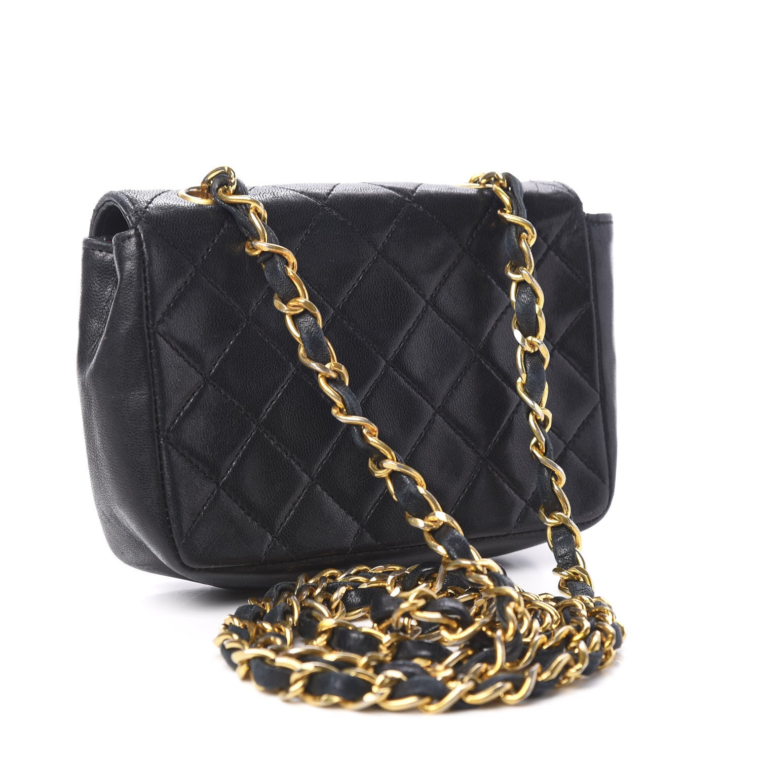 Chanel Lambskin Quilted Extra Mini Flap Black 2 of 11
