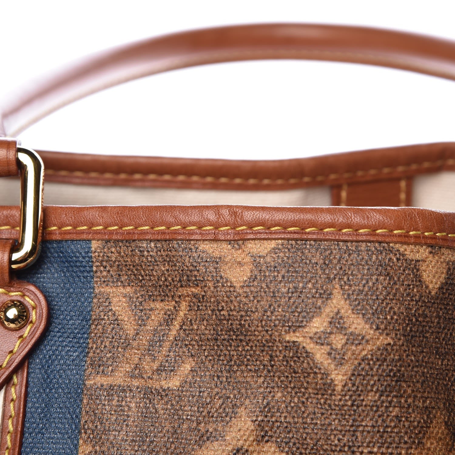 Louis Vuitton Monogram Rayures Tisse Sac GM Blue 15 of 18