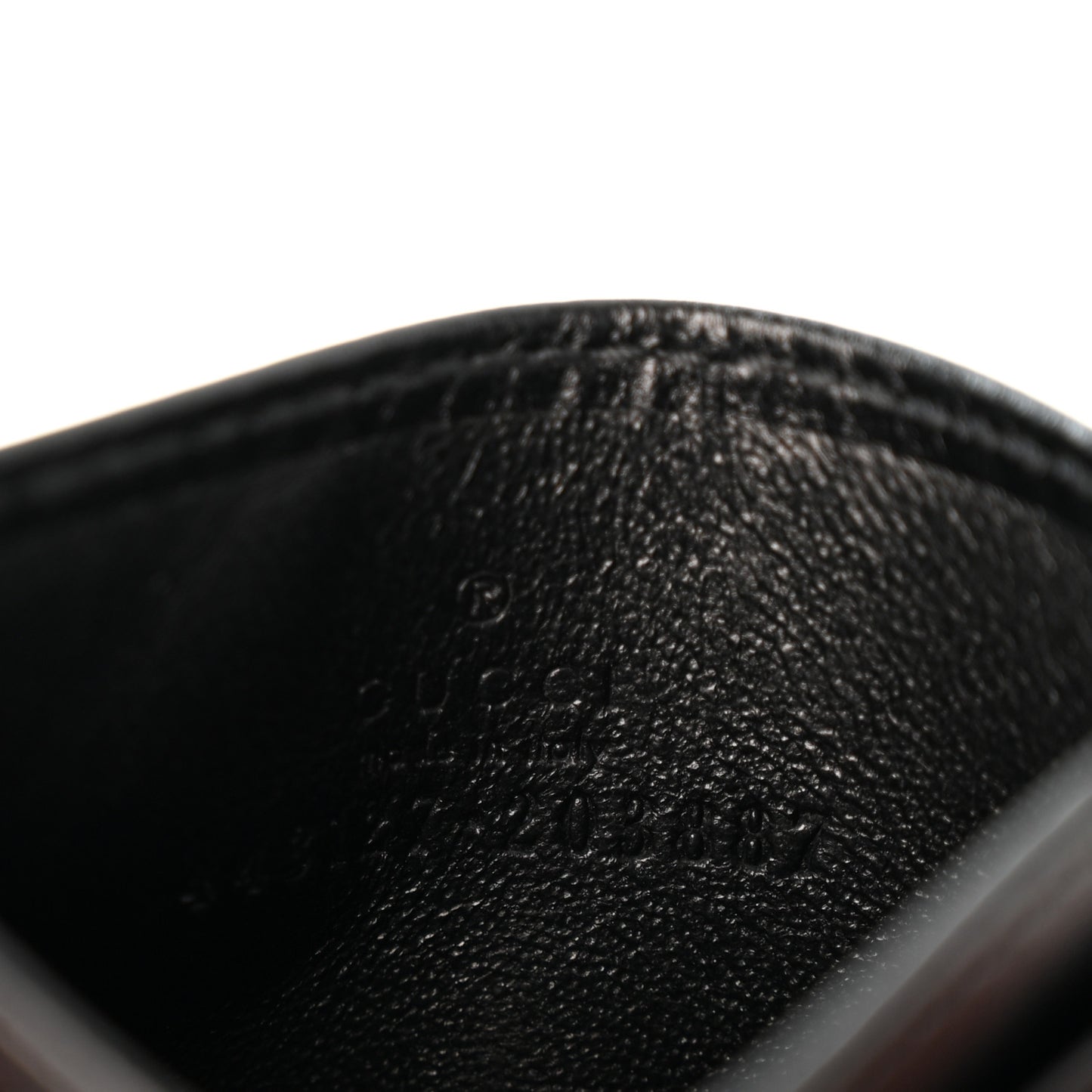 Calfskin Matelasse GG Marmont Card Holder Black