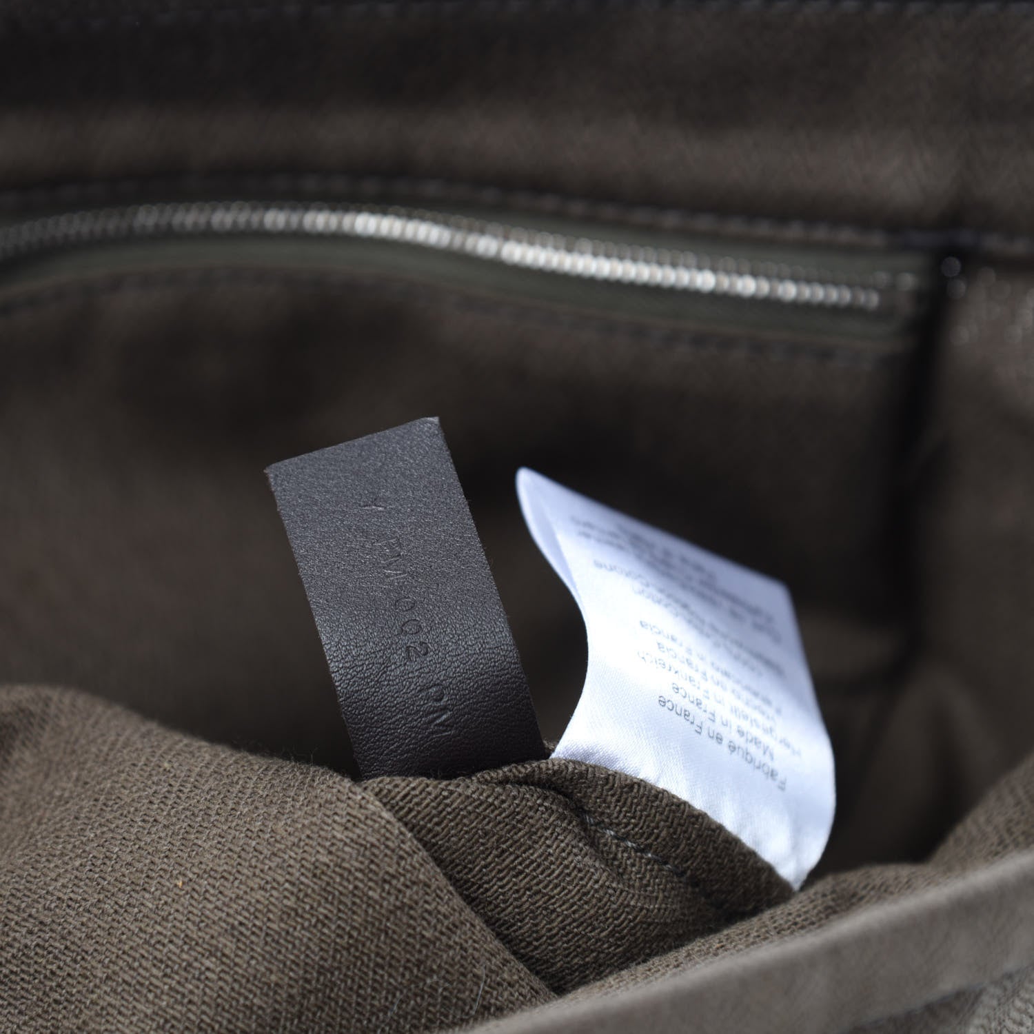 Hermes Herringbone Canvas Swift Maline Bag Kaki Ebene 8 of 9
