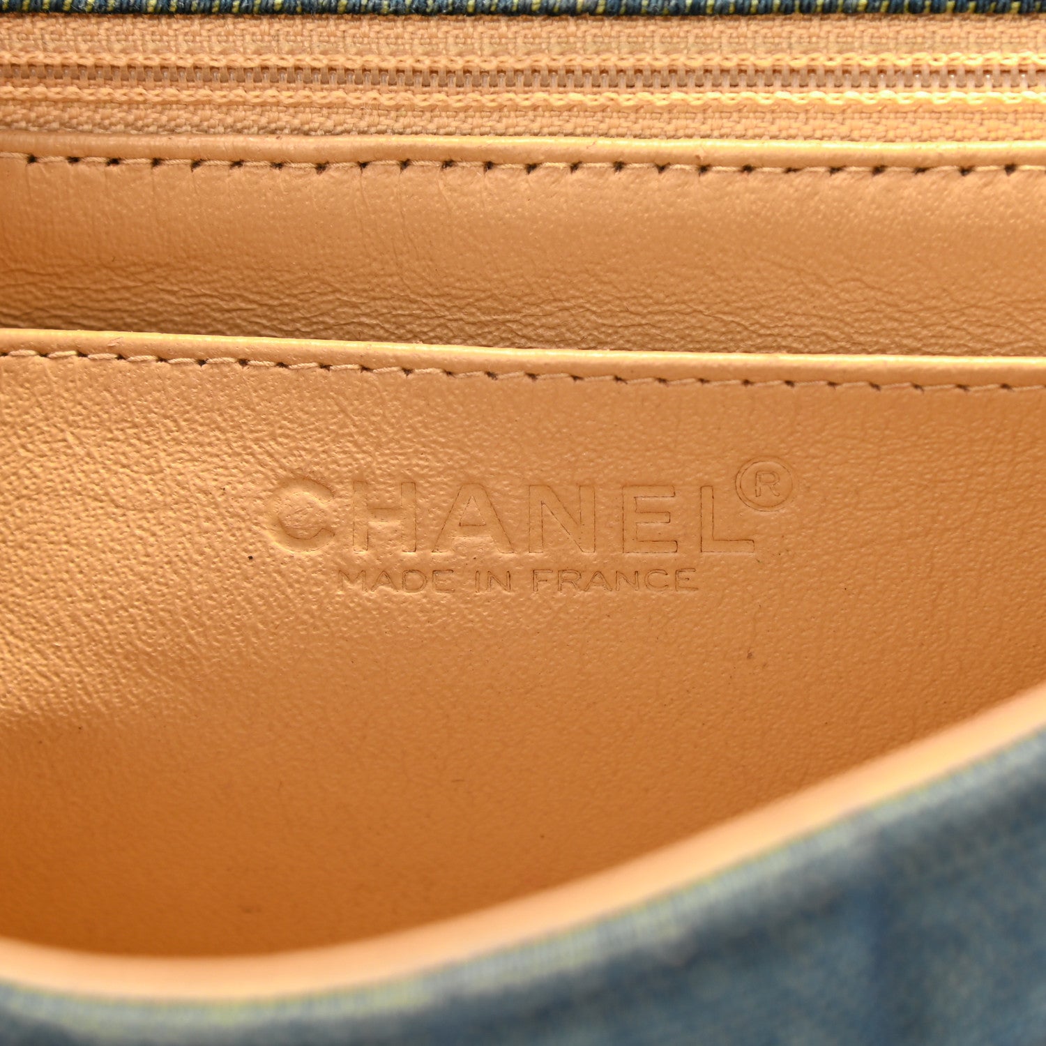 Chanel Denim Quilted Chocolate Bar Mademoiselle Top Handle Bag 6 of 8