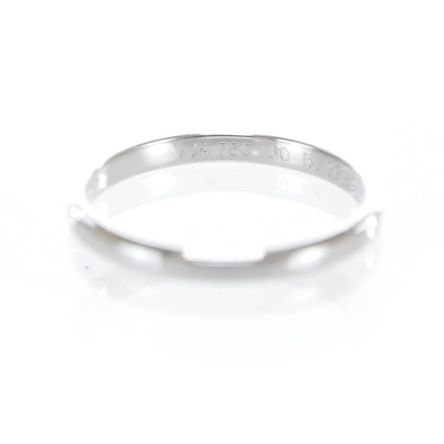 Van Cleef & Arpels 18k White Gold Ring 9.25 60 9 3 of 7