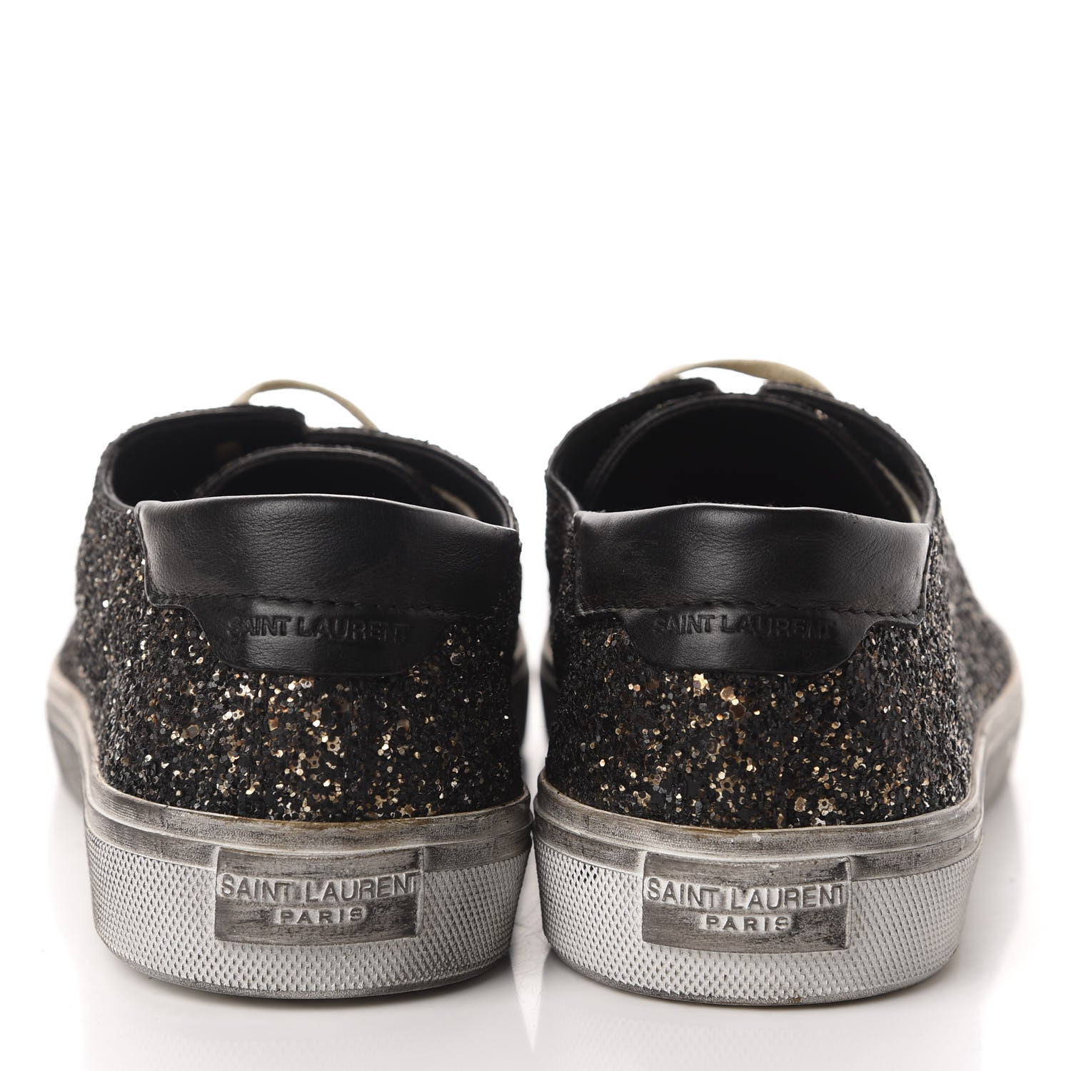Saint Laurent Rubber Glitter Mens Bedford Low Top Sneakers 44 Multicolor 5 of 14