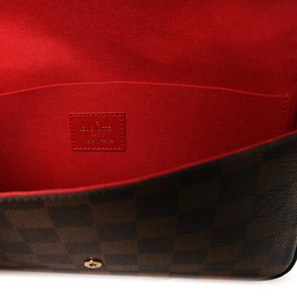 Louis Vuitton Damier Ebene Pochette Felicie Chain Wallet 7 of 11
