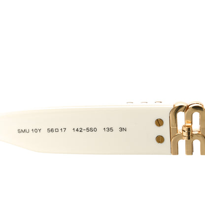Miu Miu Acetate Sunglasses SMU 10Y White 6 of 7