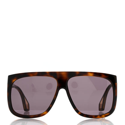 Gucci Acetate Shield Sunglasses GG0467S Havana 2 of 8