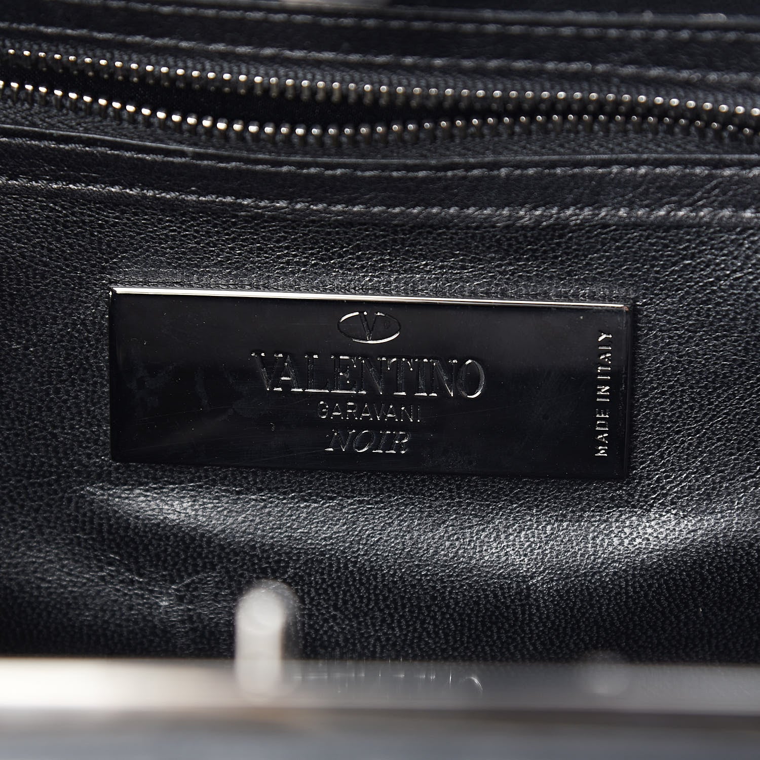 Valentino Garavani Vitello Rockstud Frame Bag Black 6 of 10