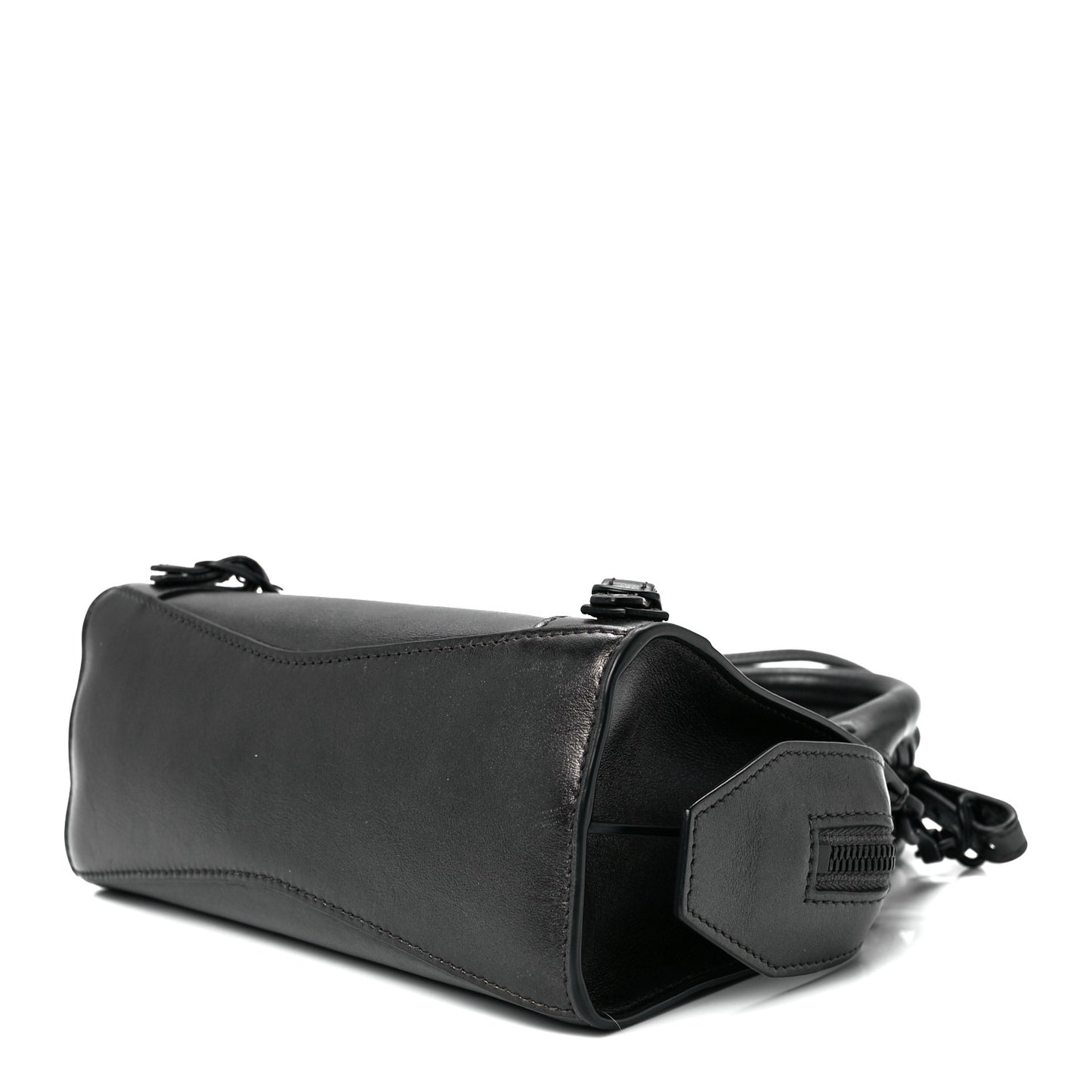 Smooth Calfskin Neo Classic Black Hardware Mini City Gunmetal