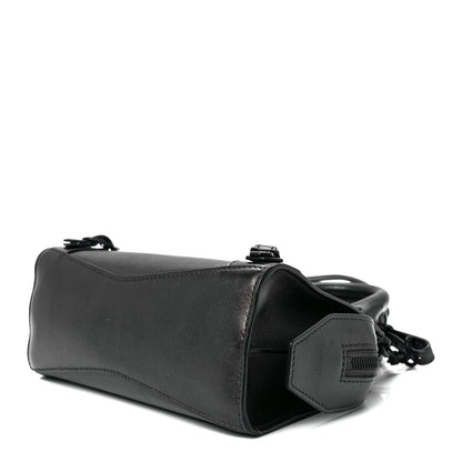 Balenciaga Smooth Calfskin Neo Classic Black Hardware Mini City Gunmetal 9 of 11