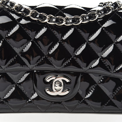 Chanel Patent Calfskin Quilted Mini Rectangular Flap Black 10 of 10