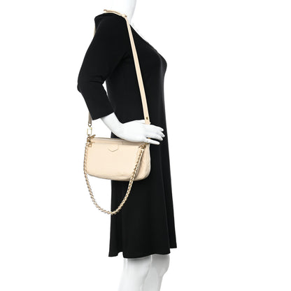 Louis Vuitton Empreinte Monogram Giant Multi Pochette Accessories Cream 2 of 10