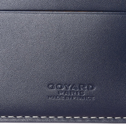 Goyard Goyardine Bi-Fold Victoire PM Wallet Navy 6 of 6