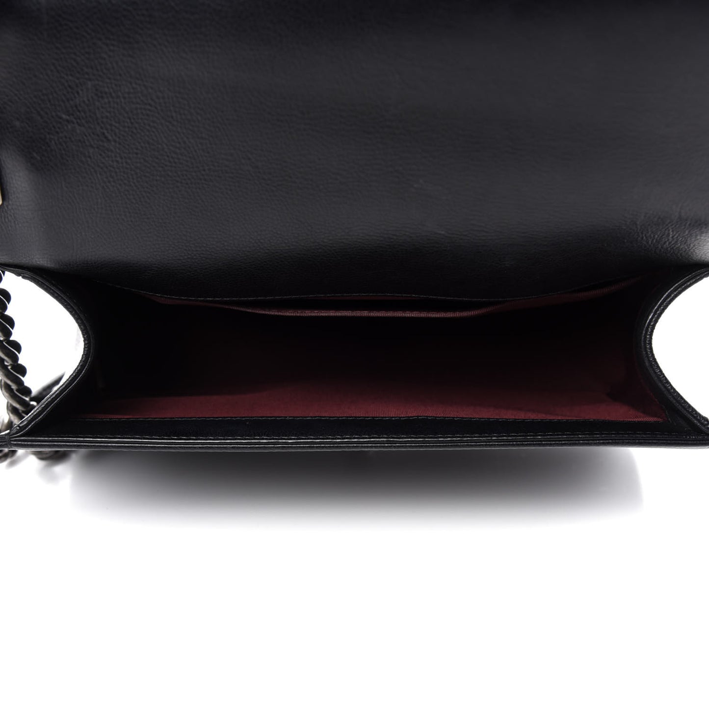 Calfskin Double Stitch Medium Boy Flap Black