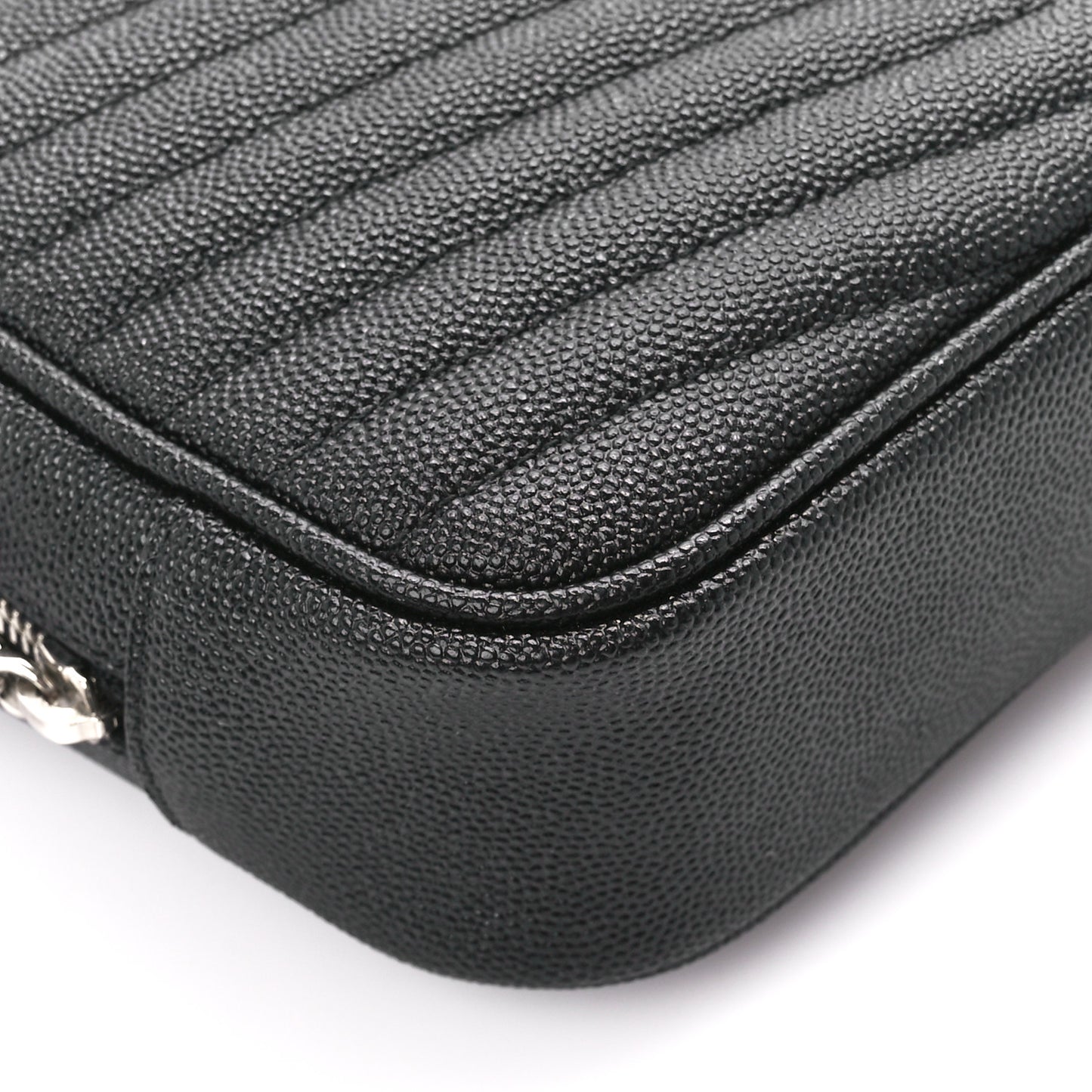 Grain De Poudre Matelasse Monogram Mini Lou Camera Bag Black