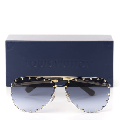 Louis Vuitton The Party Aviator Gradient Sunglasses Z2349U Blue 8 of 8