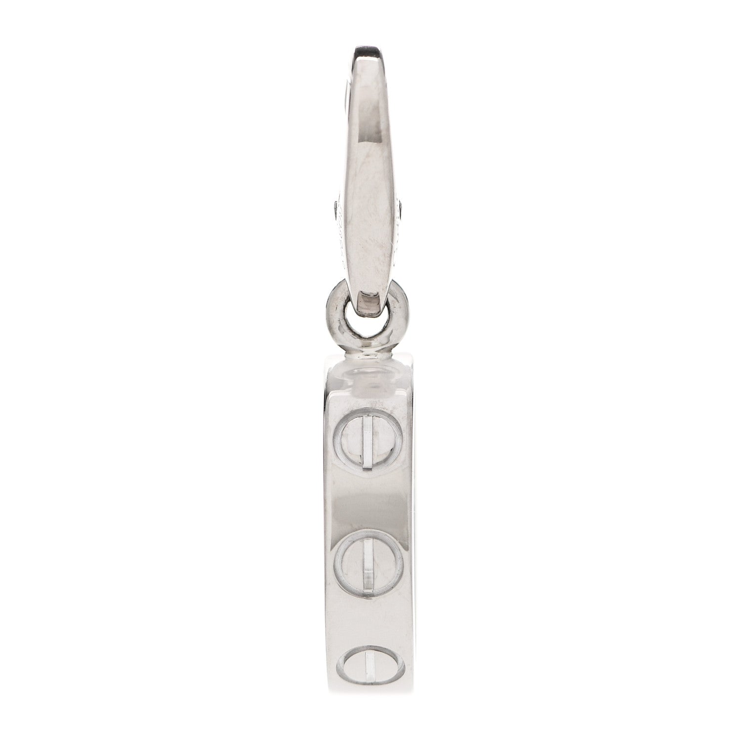 Cartier 18K White Gold LOVE Ring Charm 1 of 4