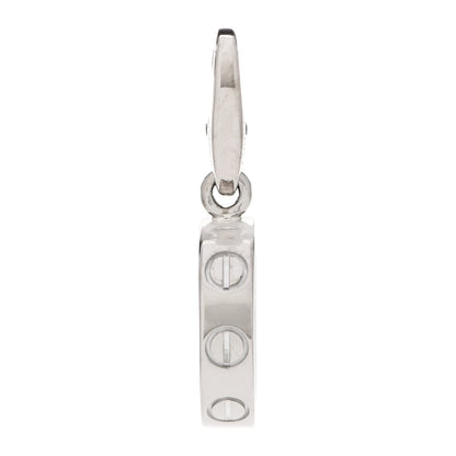 Cartier 18K White Gold LOVE Ring Charm 1 of 4