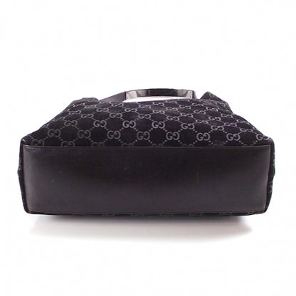 Gucci Suede Monogram Hobo Black 4 of 12