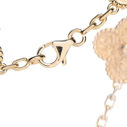 Van Cleef & Arpels 18K Yellow Gold 5 Motifs Vintage Alhambra Bracelet 5 of 6