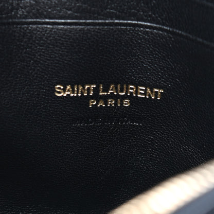 Saint Laurent Grain De Poudre Matelasse Monogram Mini Lou Camera Bag Black 6 of 9