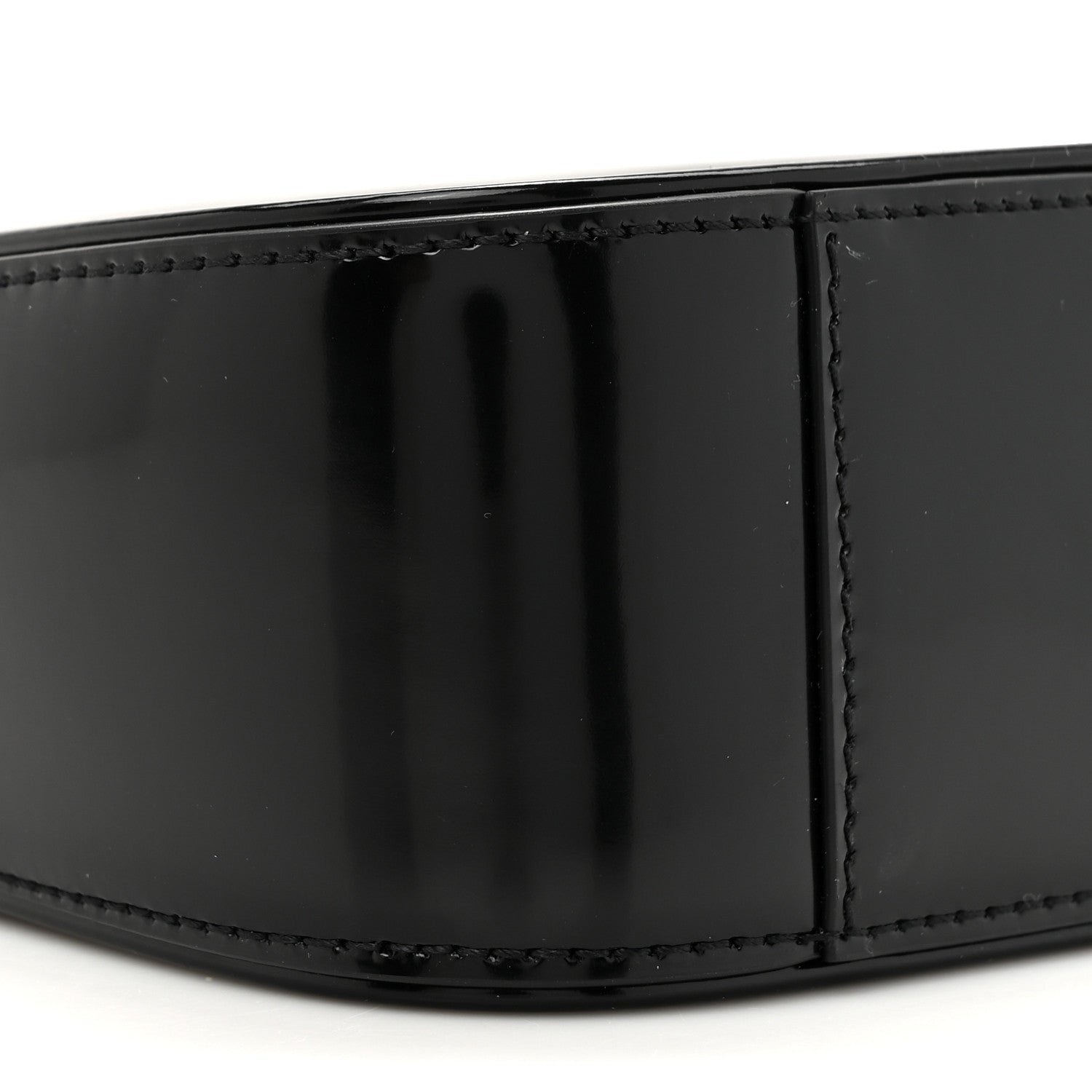 Saint Laurent Patent Le 5 A 7 Monochrome Hobo Black 10 of 10