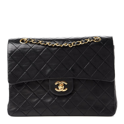 Chanel Lambskin Quilted Medium Double Flap Black 1 of 11